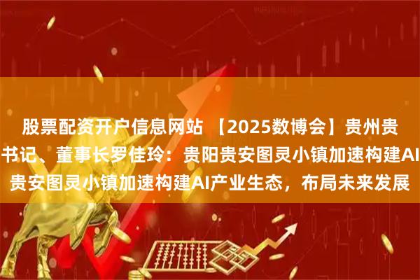 股票配资开户信息网站 【2025数博会】贵州贵安发展集团有限公司党委书记、董事长罗佳玲：贵阳贵安图灵小镇加速构建AI产业生态，布局未来发展