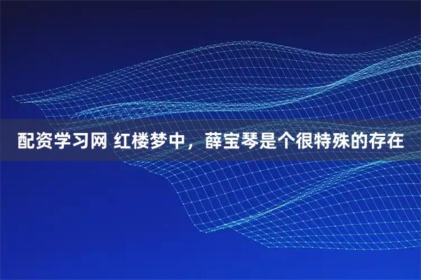 配资学习网 红楼梦中，薛宝琴是个很特殊的存在